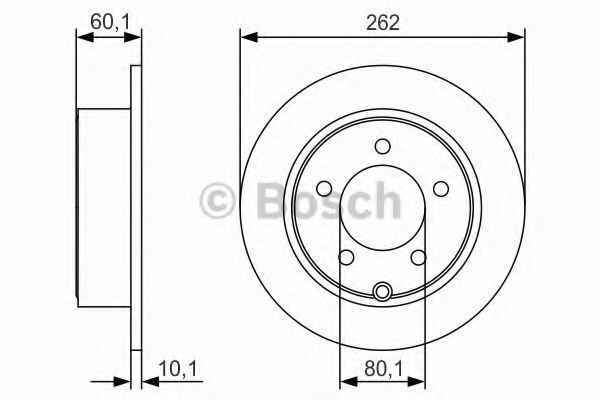 Гальмівний диск BOSCH 0 986 479 R05