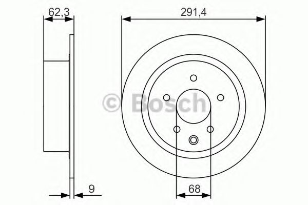 Тормозной диск BOSCH 0 986 479 R14