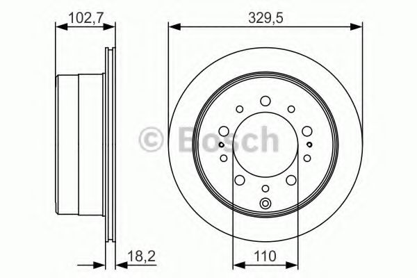 Тормозной диск BOSCH 0 986 479 R15