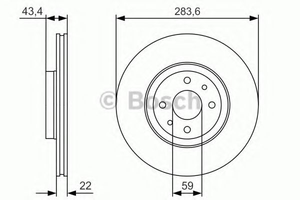 Тормозной диск BOSCH 0 986 479 R17