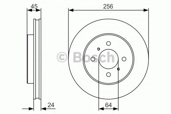 Тормозной диск BOSCH 0 986 479 R18