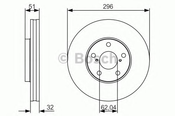 Тормозной диск BOSCH 0 986 479 R20