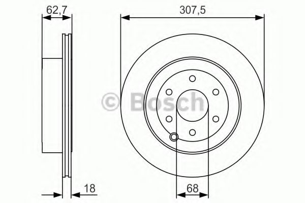 Гальмівний диск BOSCH 0 986 479 R21