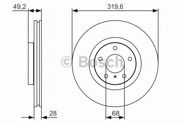 Тормозной диск BOSCH 0 986 479 R22