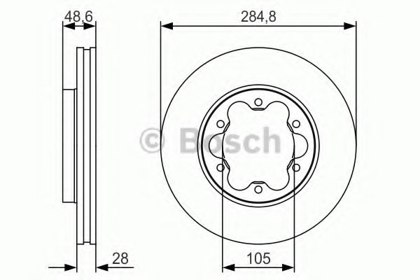 Тормозной диск BOSCH 0 986 479 R27