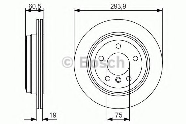 Тормозной диск BOSCH 0 986 479 R34