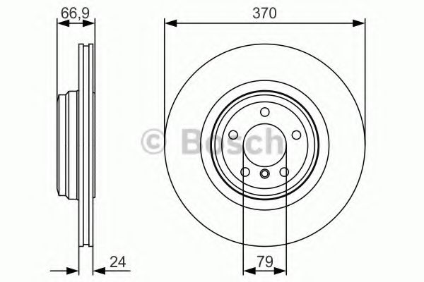 Гальмівний диск BOSCH 0 986 479 R36