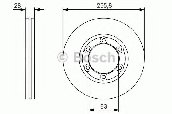 Гальмівний диск BOSCH 0 986 479 R37