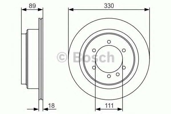 Гальмівний диск BOSCH 0 986 479 R39