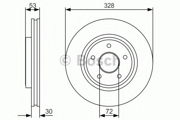 Тормозной диск BOSCH 0 986 479 R48