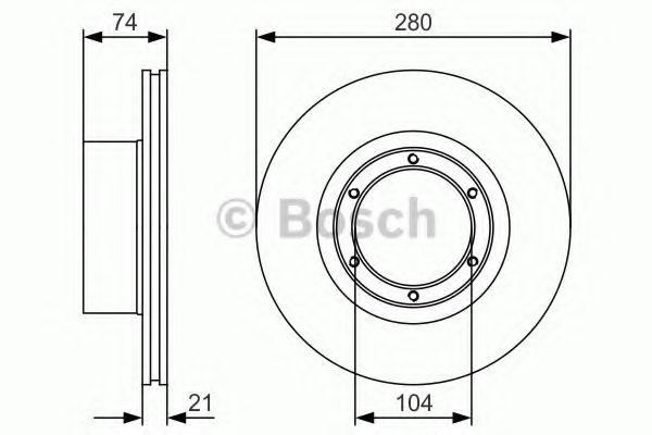 Тормозной диск BOSCH 0 986 479 R49