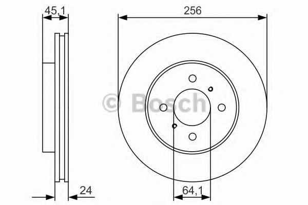 Тормозной диск BOSCH 0 986 479 R51