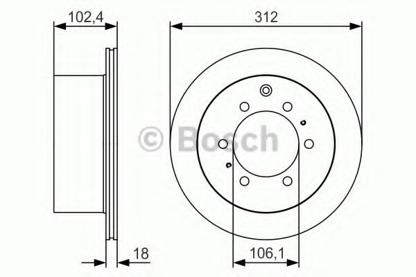 Гальмівний диск BOSCH 0 986 479 R57