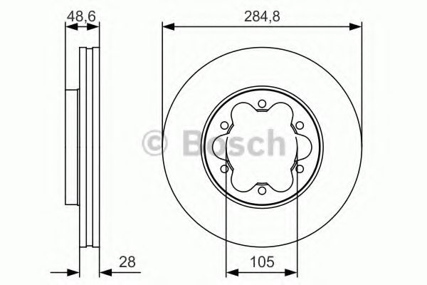 Тормозной диск BOSCH 0 986 479 R60