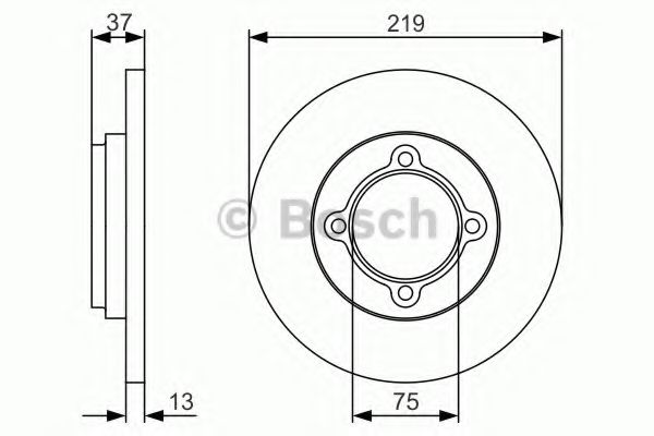 Тормозной диск BOSCH 0 986 479 R62