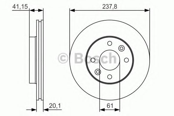 Тормозной диск BOSCH 0 986 479 R66
