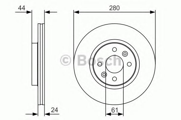 Тормозной диск BOSCH 0 986 479 R67