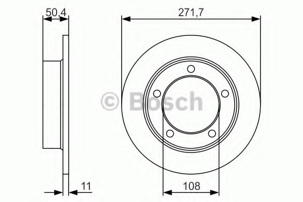Тормозной диск BOSCH 0 986 479 R73