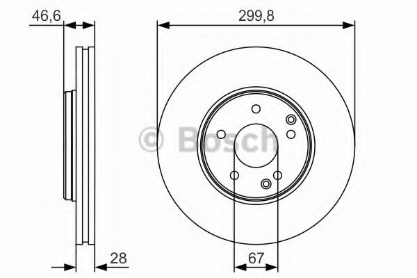 Тормозной диск BOSCH 0 986 479 R79