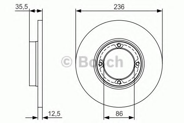 Тормозной диск BOSCH 0 986 479 R81