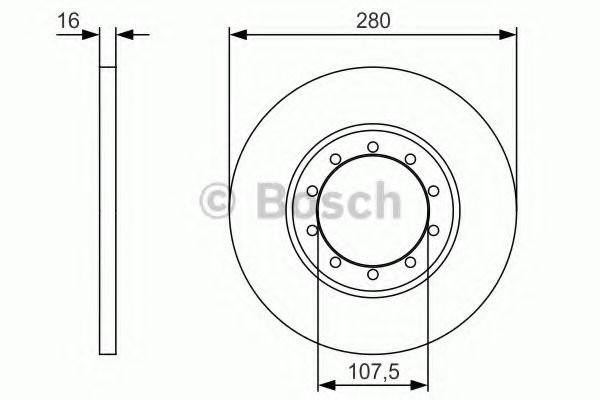 Тормозной диск BOSCH 0 986 479 R92
