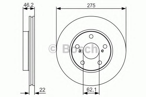 Тормозной диск BOSCH 0 986 479 R97