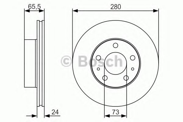 Тормозной диск BOSCH 0 986 479 R98