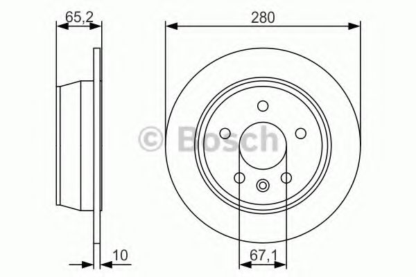 Тормозной диск BOSCH 0 986 479 S02