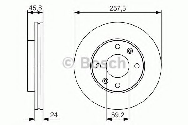Тормозной диск BOSCH 0 986 479 S03