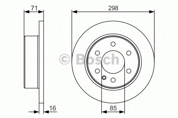 Тормозной диск BOSCH 0 986 479 S05
