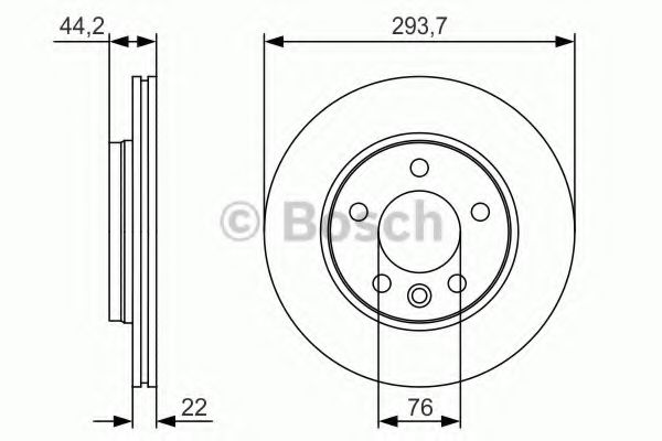 Тормозной диск BOSCH 0 986 479 S06