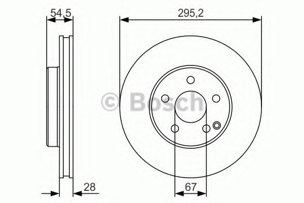 Тормозной диск BOSCH 0 986 479 S07