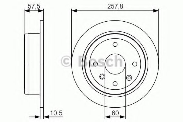 Тормозной диск BOSCH 0 986 479 S08