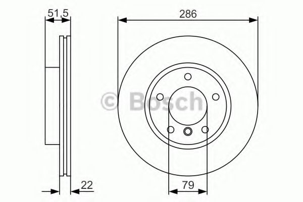 Тормозной диск BOSCH 0 986 479 S10