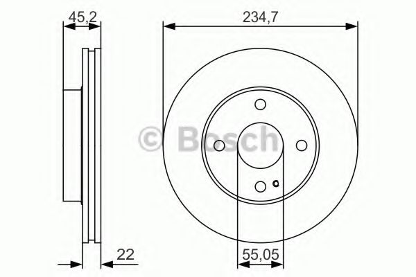 Тормозной диск BOSCH 0 986 479 S11