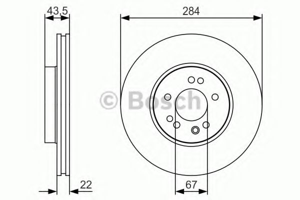 Тормозной диск BOSCH 0 986 479 S15