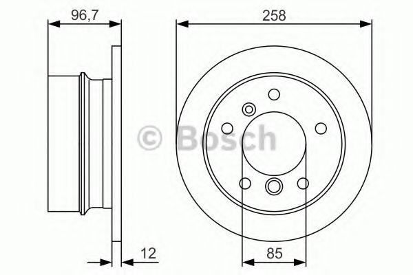 Тормозной диск BOSCH 0 986 479 S17
