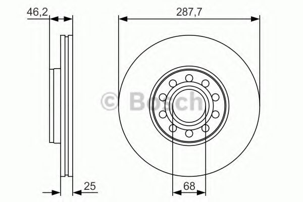 Тормозной диск BOSCH 0 986 479 S19