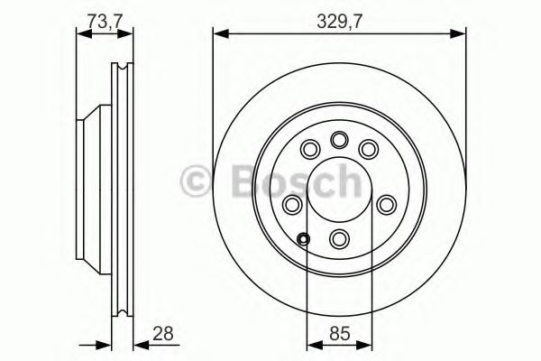 Тормозной диск BOSCH 0 986 479 S20