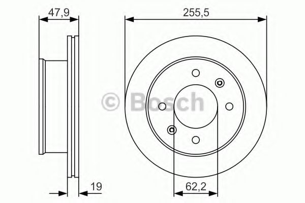 Гальмівний диск BOSCH 0 986 479 S21