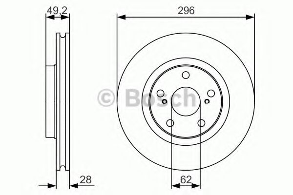 Тормозной диск BOSCH 0 986 479 S22