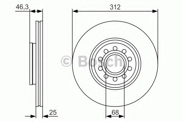 Тормозной диск BOSCH 0 986 479 S23