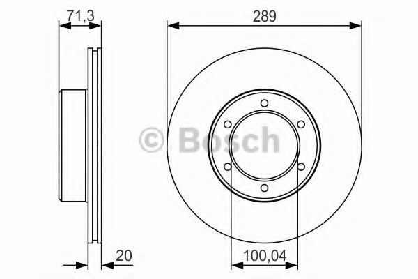 Гальмівний диск BOSCH 0 986 479 S24