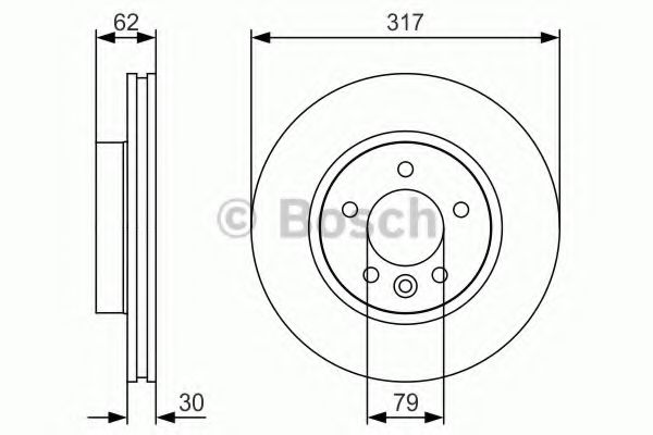 Тормозной диск BOSCH 0 986 479 S25