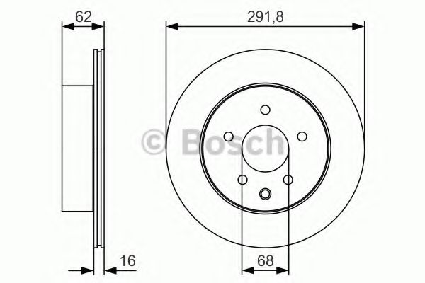 Тормозной диск BOSCH 0 986 479 S31