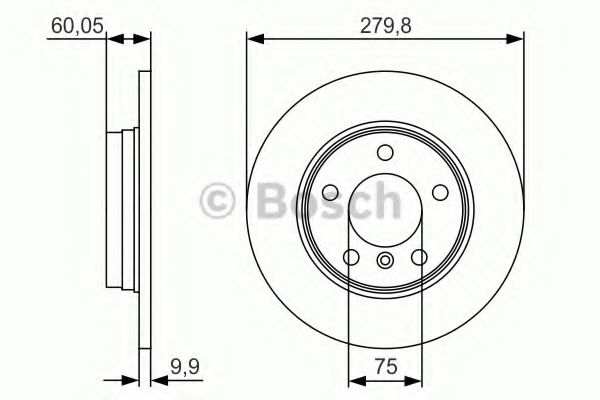 Тормозной диск BOSCH 0 986 479 S34