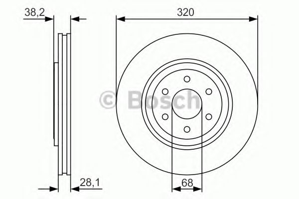 Тормозной диск BOSCH 0 986 479 S35