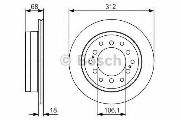 Тормозной диск BOSCH 0 986 479 S36