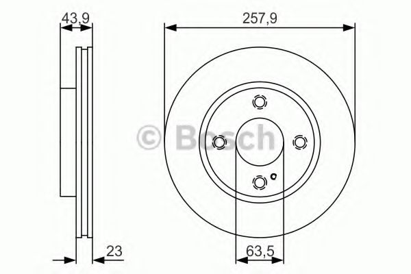 Тормозной диск BOSCH 0 986 479 S38