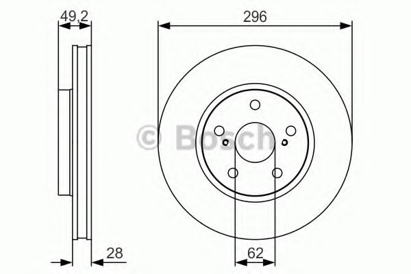 Тормозной диск BOSCH 0 986 479 S40